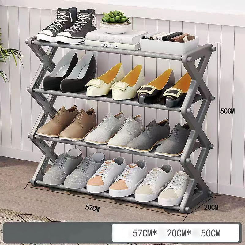 Foldable Shoe Stand 4 Layers X-Type