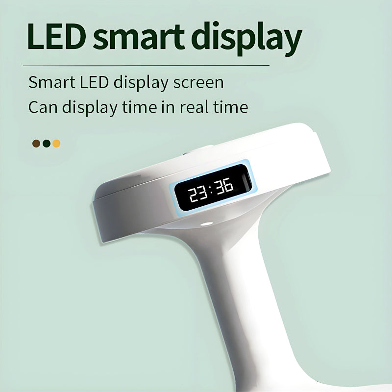 Anti-Gravity Cool Mist Humidifier With Clock & Aroma Diffuser For Office And Bedroom