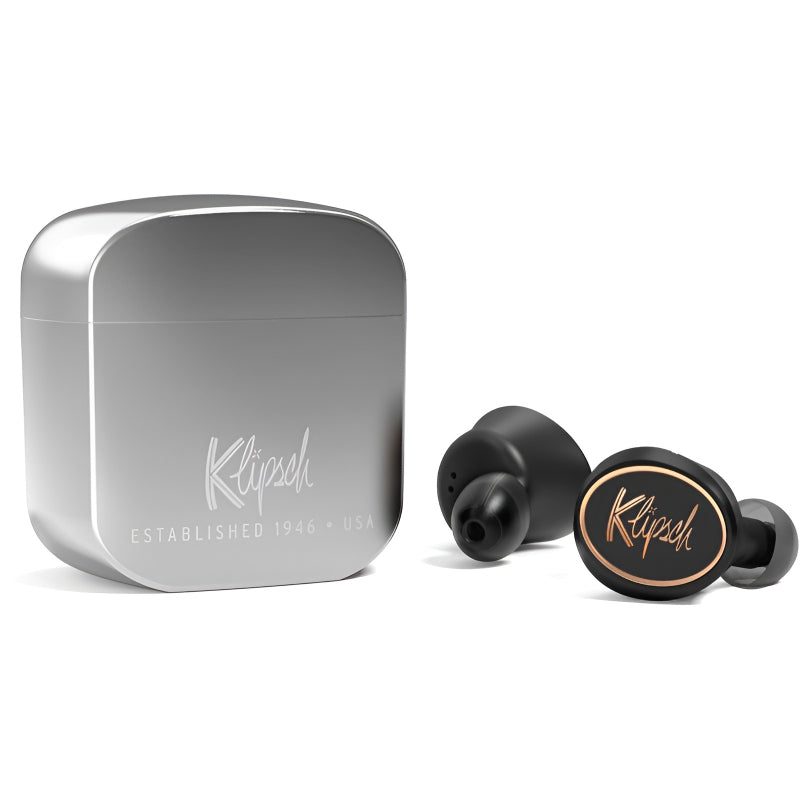 Klipsch T5 True Wireless Earbuds – Premium Sound, Long Battery Life, and Sleek Charging Case