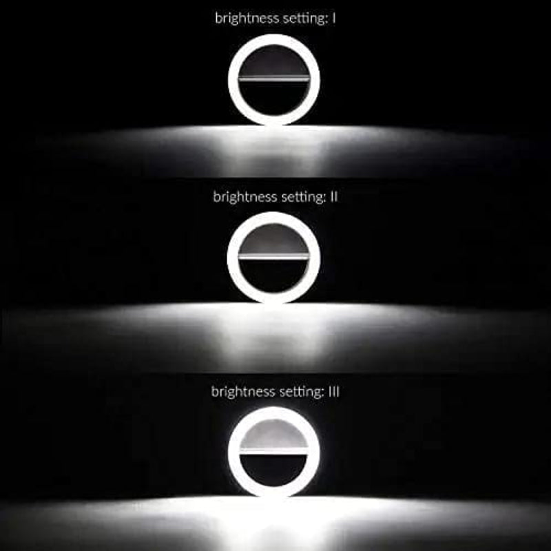 Mini Portable USB Rechargeable Selfie Ring Light With 3 Brightness Levels