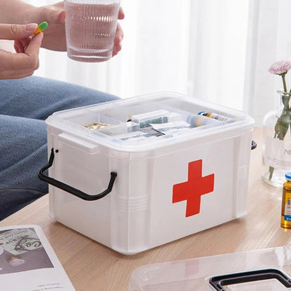 Medicine Storage Organizer First Aid Box