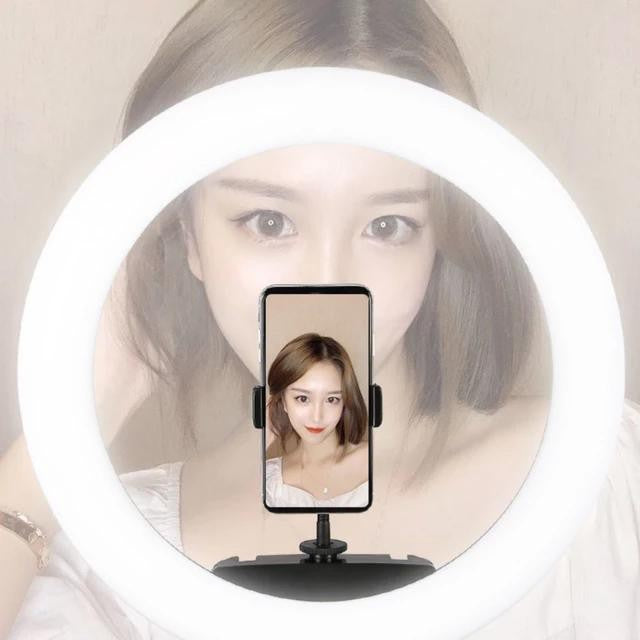 LED Ring Fill Light Three Modes With Phone Holder