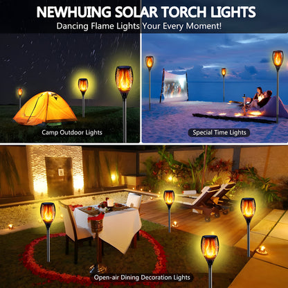 Solar Flame LED Light Lamp Enhance Your Outdoors With Stunning Decoration