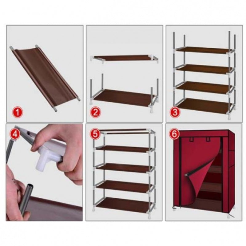 Wardrobe Shoe Case Portable Shoe Rack 6315