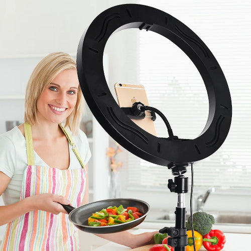 LED Ring Fill Light Three Modes With Phone Holder