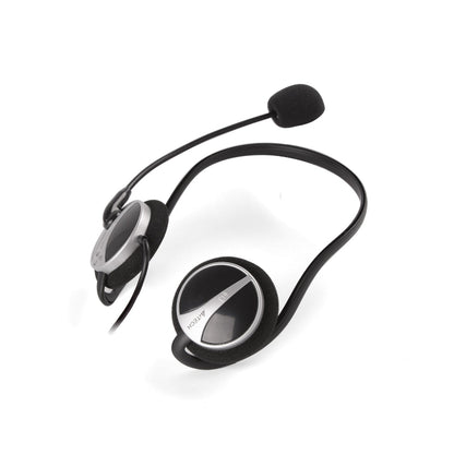 Ultra-Light Behind-the-Neck Stereo Headset with Noise-Cancelling Mic – Crystal Clear Sound & Tangle-Free Design