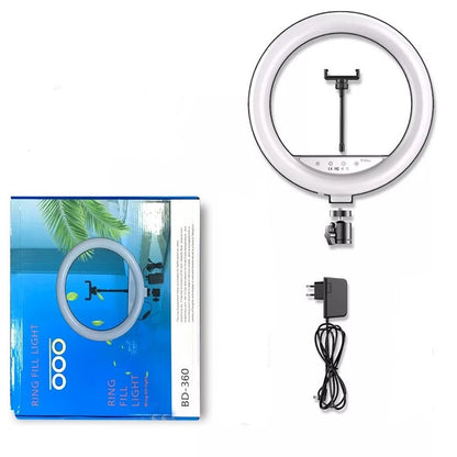 LED Ring Fill Light Three Modes With Phone Holder