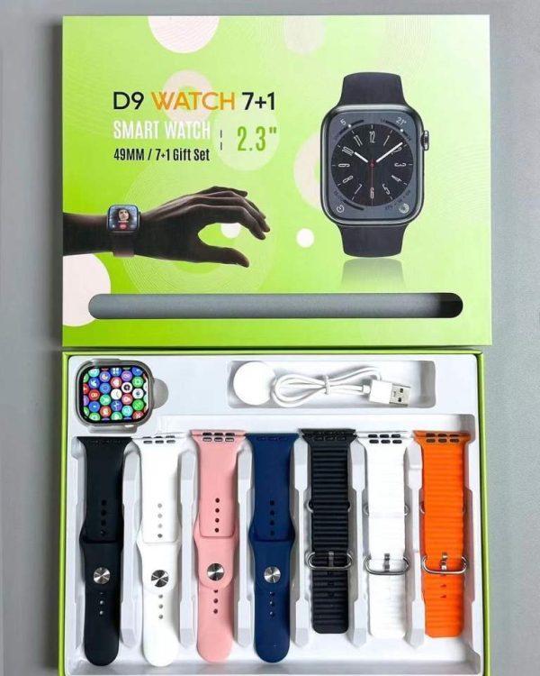D9 Ultra Smart Watch Series 9 – 2.09? Display | Bluetooth Calling | 7 Straps