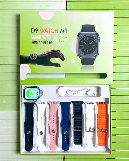 D9 Ultra Smart Watch Series 9 – 2.09? Display | Bluetooth Calling | 7 Straps