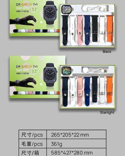 D9 Ultra Smart Watch Series 9 – 2.09? Display | Bluetooth Calling | 7 Straps