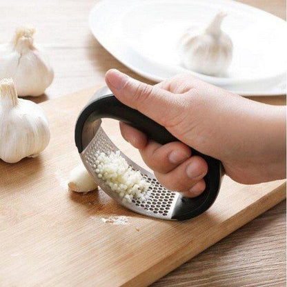 Stainless Steel Garlic Press - 1 Pc Ergonomic Design for Effortless Crushing