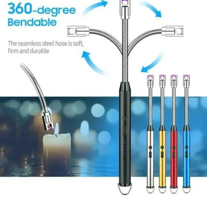 Stainless Steel Gas Lighter - 1 Pc for Stylish and Functional Kitchen Essentials