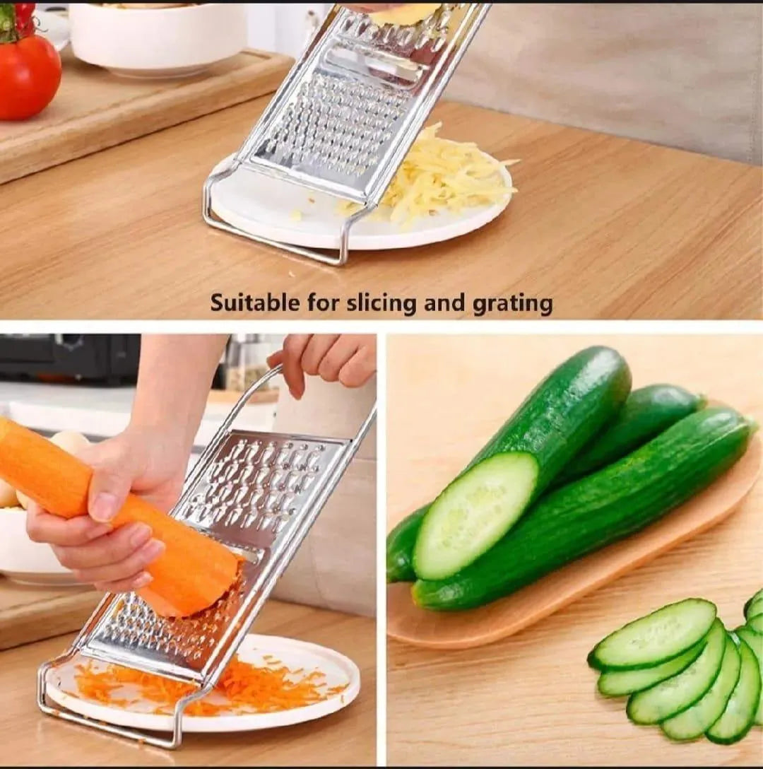 3 in 1 Flat Grater Stainless Steel