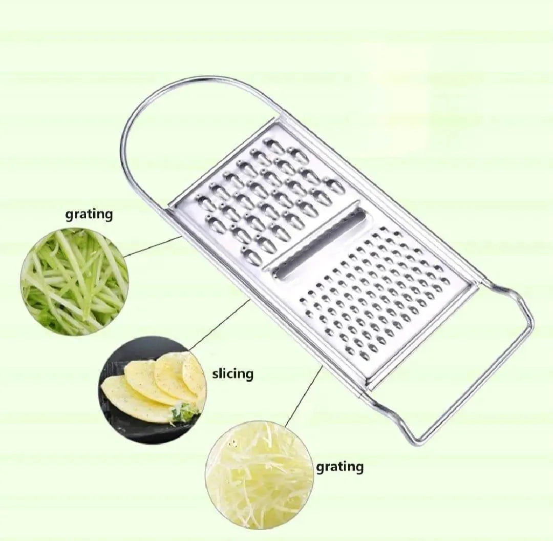 3 in 1 Flat Grater Stainless Steel