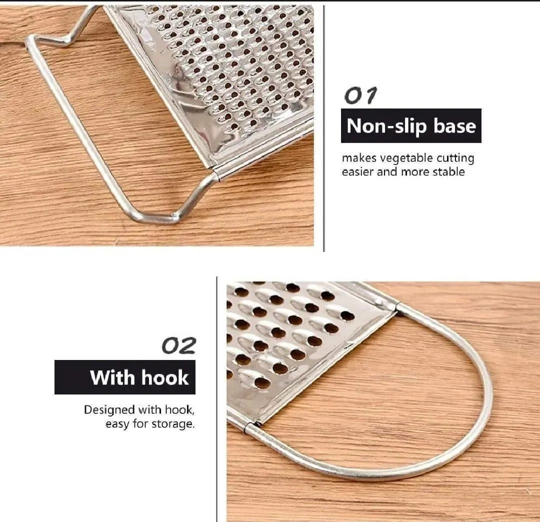 3 in 1 Flat Grater Stainless Steel