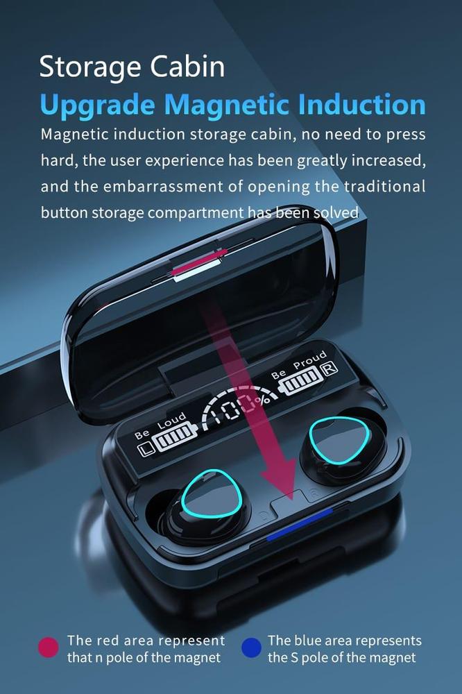 M10 Digital Display Case Earbuds