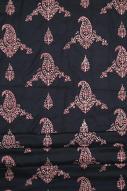 3 Pcs Women's Unstitched Embroidered Suit