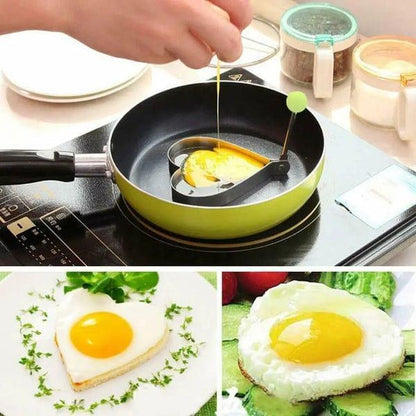 4 Pcs Easy To Clean Silver Egg Mold - Versatile Kitchen Tool for Perfect Eggs