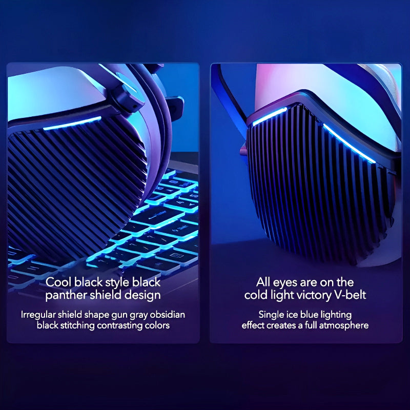 GH601 Machenike 7.1 Surround Sound RGB Gaming Wired USB Headset with Noise-Canceling Microphone, 50mm Drivers, Mute Option, and Software Support