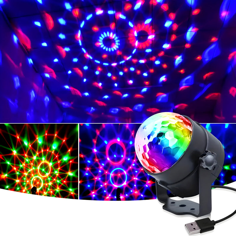 Mini LED Projector With Speaker & RGB Disco Light