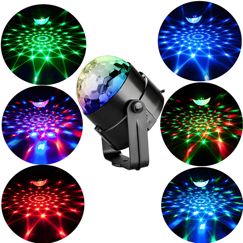 Mini LED Projector With Speaker & RGB Disco Light
