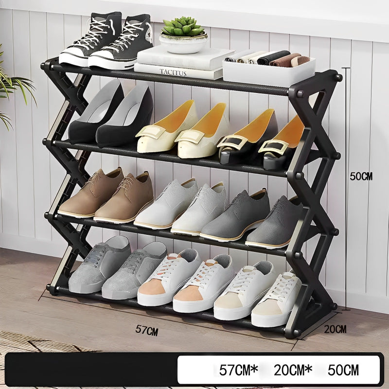 Foldable  Shoe Stand 4 Layers X-Type