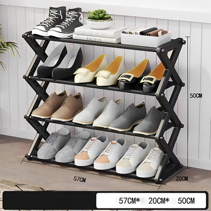 Foldable  Shoe Stand 4 Layers X-Type