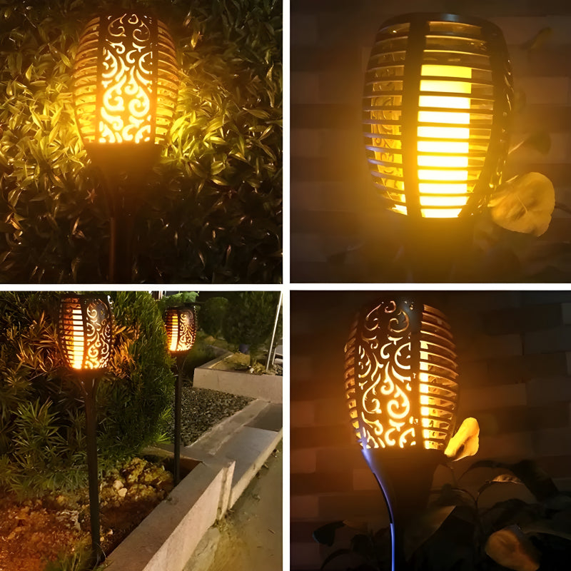 Solar Flame LED Light Lamp Enhance Your Outdoors With Stunning Decoration