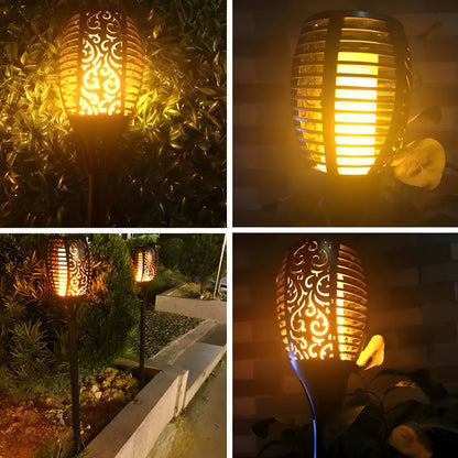 Solar Flame LED Light Lamp Enhance Your Outdoors With Stunning Decoration