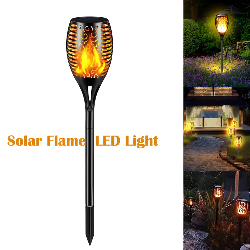 Solar Flame LED Light Lamp Enhance Your Outdoors With Stunning Decoration