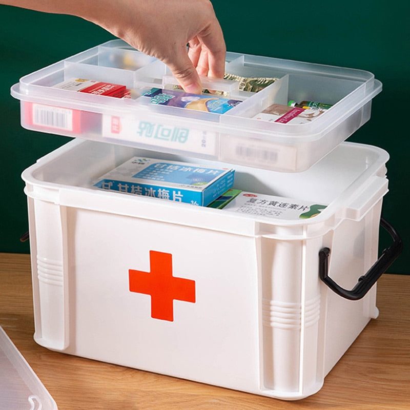 Medicine Storage Organizer First Aid Box