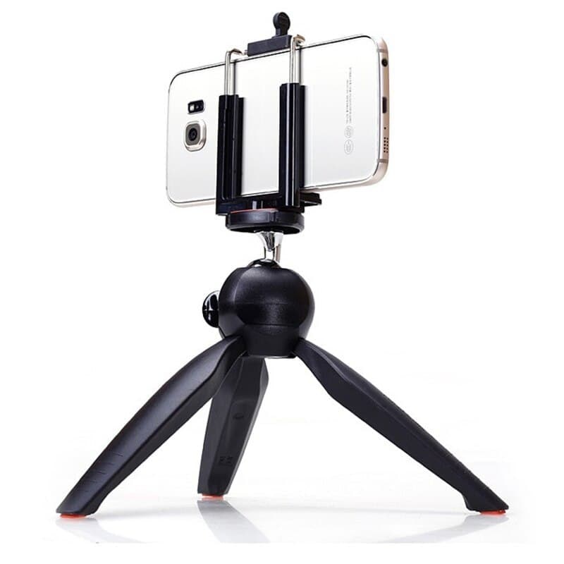 Mini Phone Tripod Tabletop Smartphone Mount Clip Holder Stand With Ballhead For Phones