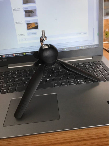Mini Phone Tripod Tabletop Smartphone Mount Clip Holder Stand With Ballhead For Phones