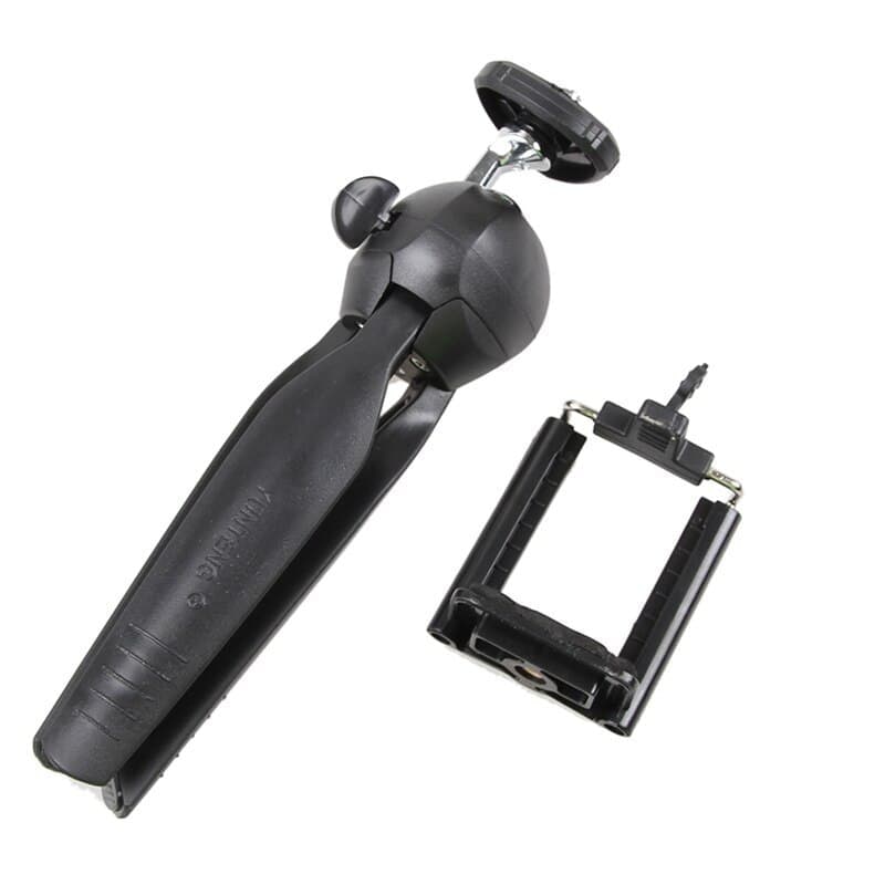 Mini Phone Tripod Tabletop Smartphone Mount Clip Holder Stand With Ballhead For Phones