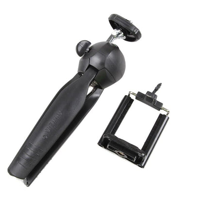 Mini Phone Tripod Tabletop Smartphone Mount Clip Holder Stand With Ballhead For Phones