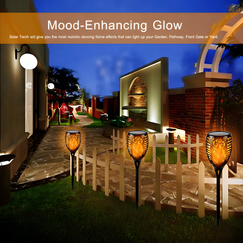 Solar Flame LED Light Lamp Enhance Your Outdoors With Stunning Decoration