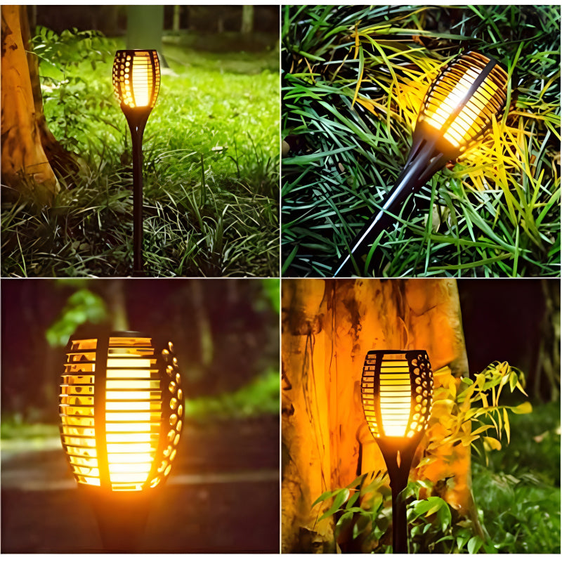 Solar Flame LED Light Lamp Enhance Your Outdoors With Stunning Decoration